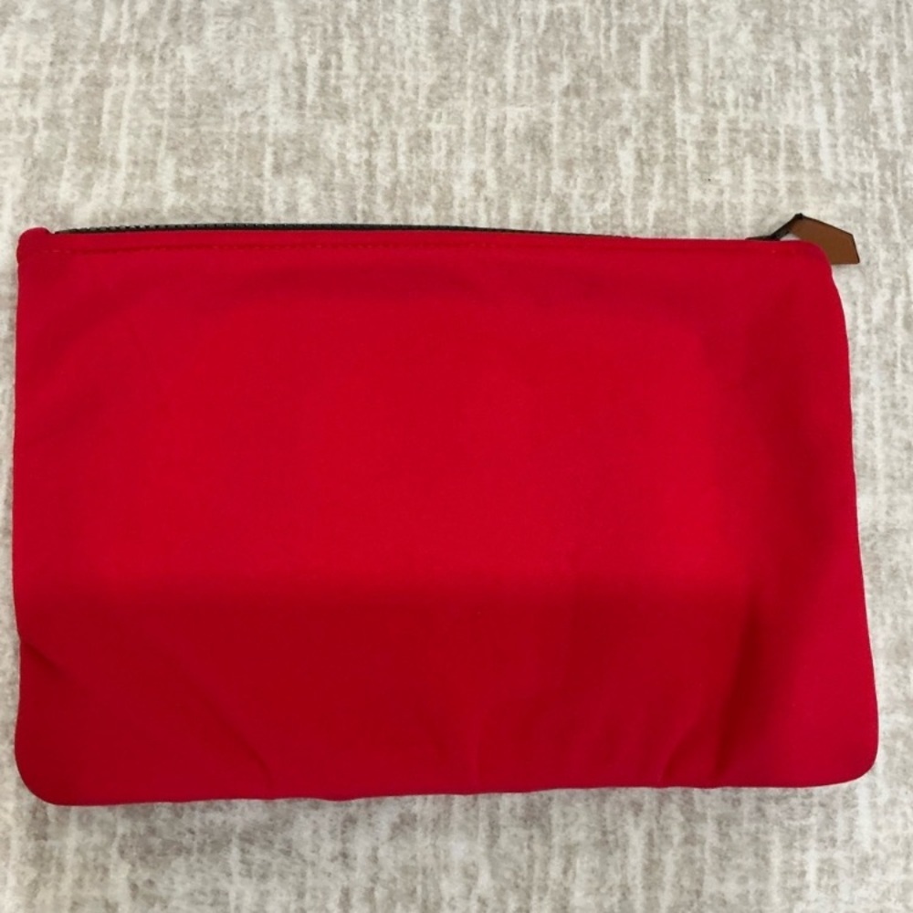 NWOT Hermes Red Trousse Clutch Pouch - Picture 3 of 6